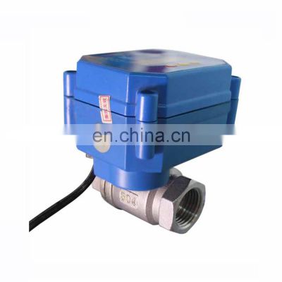 12V Small Stainless Steel Electric Rotary Actuator Fuel Shut Off Valve with Timer