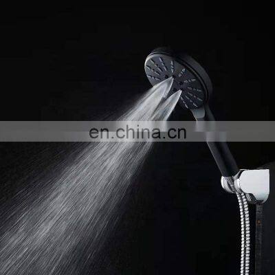 Matt Black Accessorie Overhead Rainfall Silver Set Plastic Tops Top Rain Shower Head photo-3