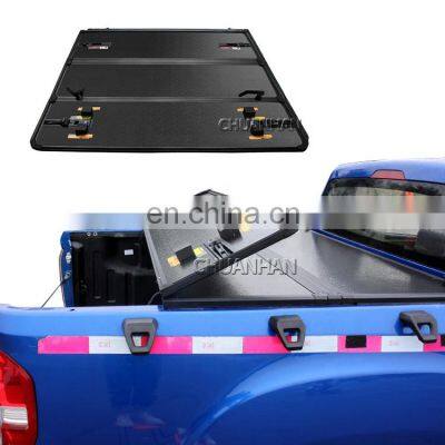 Aluminum hard tri folding pickup tonneau cover for 2015 hilux revo vigo recco /Tundra