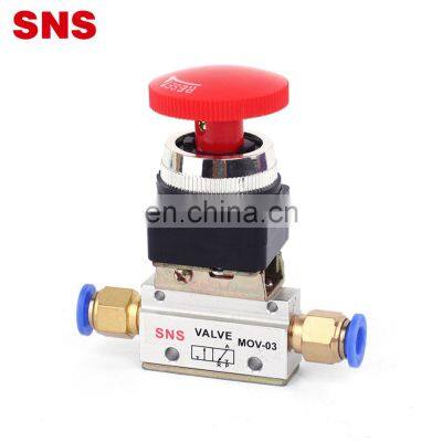 SNS MOV Series 1/8 Electric Roller Lever Pneumatic Mechanical Control Valve With Botton photo-4
