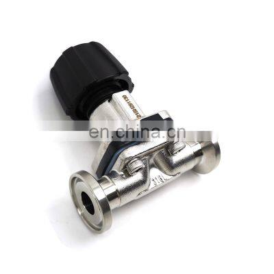 Sanitary Stainless Steel Mini Diaphragm Valve With Plastic Wheel