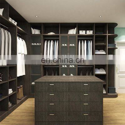 Singapore Colourful Clothes Cupboard Chest Drawer and Walk in Glass Wardrobes Set Modern Designs Interior photo-5