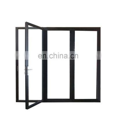 Soundproof Tempered Glass Low-E High Quality Cheap Price Aluminum Bifold Window Aluminum Folding Door photo-5