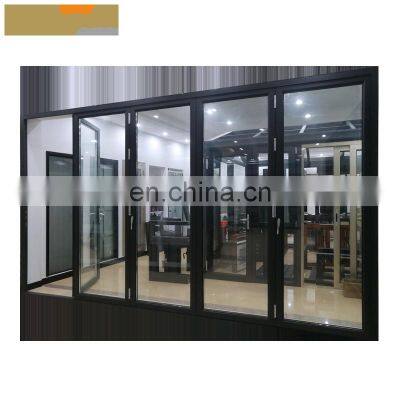 the latest customized design folding glass door soundproof high perfomance bi fold doors