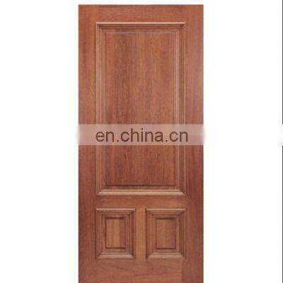 Teak Wooden Turkey Moistureproof House Bedroom Entry Solid Core Price Modern Designs Dark Wood Interior Doors photo-3