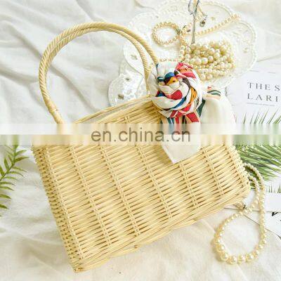 Hottest selling Wicker Rattan Handbag For Lady Girls Wholesale