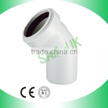 DWV 45 DEG ELBOW with socket FOR PVC pipe fitting