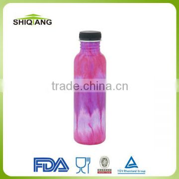 750ml wide mouth stainless steel outdoor sports drink water bottles in various colors and capacities