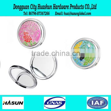 70mm Chinese style metal souvenir pocket mirror