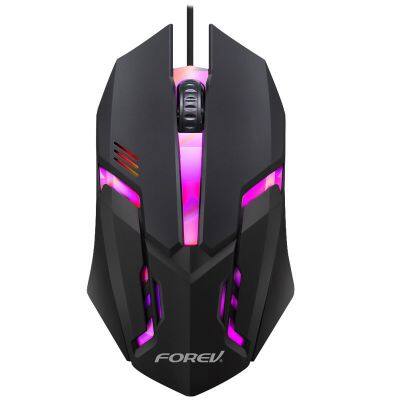 2023 New FV-136 mouse wired gaming luminous  3-button usb computer ergonomic mouse