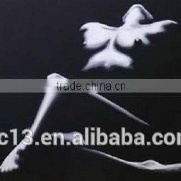 handmade black and white artwork sexy women oil painting PL-132