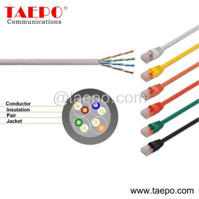 Бесплатный образец 1-метрового сетевого кабеля-пути CAT5E CAT6 UTP RJ45-RJ45 от китайской фабрики TAEPO