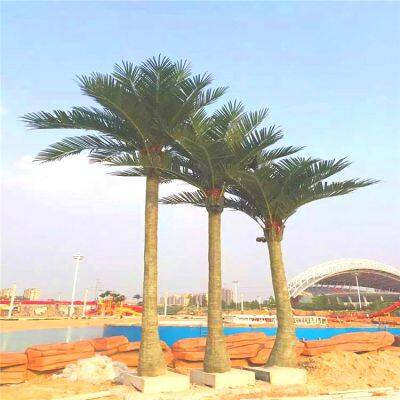 Factory Make High Quality Types of Palm Trees 12 Foot UV Resistant Outdoor Ornamental Artificial Large Date Palm Coconut Tree photo-5