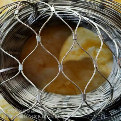 Stainless Steel Woven Wire Rope Mesh Cable Net Fence for Zoo Bird Parrot Aviary Safety Fencing