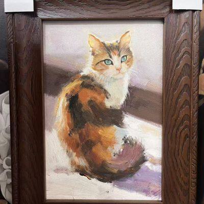 Pintura a óleo rica feita à mão e personalizada para presentes, memórias, apresentações artísticas e galerias