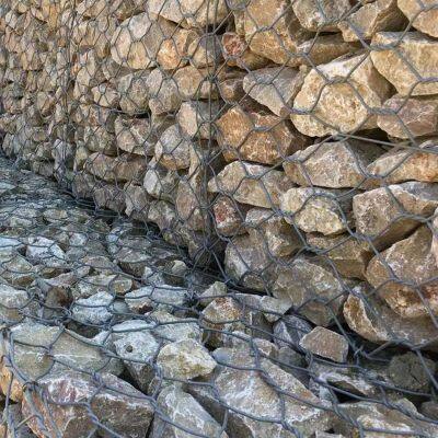 Galvanized & PVC Coated Steel Gabion Box 2.7mm Wire Diameter Customized Size