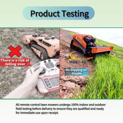 Rugby Rough Areas Vegetation Mowing Factory Direct Sales Remotely Controlled Multi-functional Flail Mower photo-5