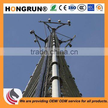 132KV medium voltage electrical power pole for over headline project
