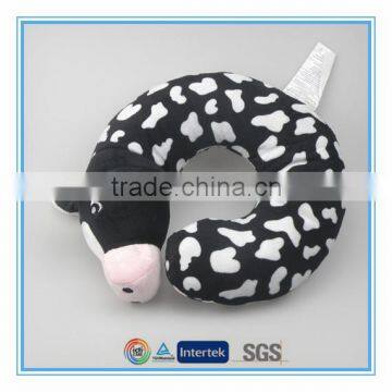 Custom stuffed plush cow kids travel neck pillow