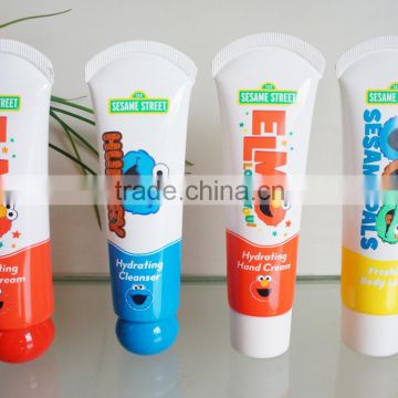 Arc sealing tail with beautiful cover for PE tube packaging