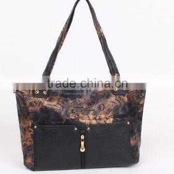 High End Quality Fashionable Pu Leather Women Branded Handbag photo-2
