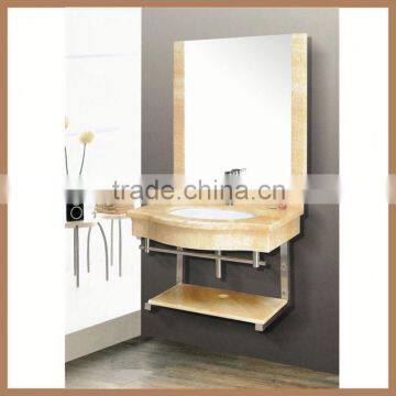 China Wholesale Moveable Wooden Hanging Stainless Steel Bathroom Cabinet