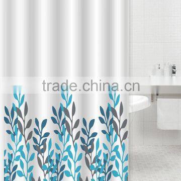 100% Polyester Branch Printed Shower Curtain