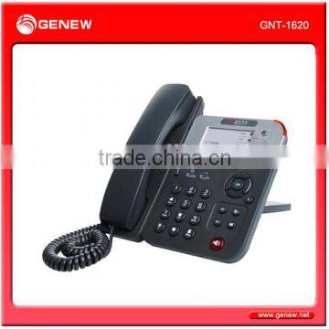 Genew Enterprise-class IP phone GNT-1620 with LCD and HD voice Home Office and ISP applications.