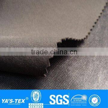 Black Twill Fabric Polyester Spandex Fabric 4 Way Stretch Woven Textil TPU Laminated Fabric For Sportswear Jacket Bag