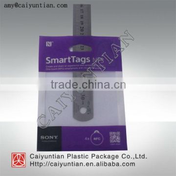 Plastic packaging bag for cell phone parts