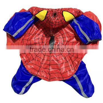 Wholesale Spring and Early Autumn Spider Dog Clothes Raincoat with Inner Mesh Fabric