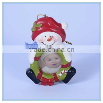 christmas snowman shape resin photo frames