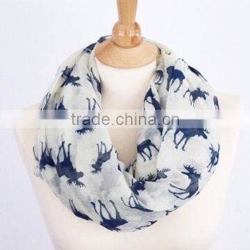 Hot Selling 2015 New Antelope Pattern Print Fashionable Lady Scarf photo-2