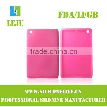 pink silicone soft skin protector case for ipad mini