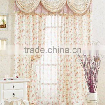 European printed window curtain