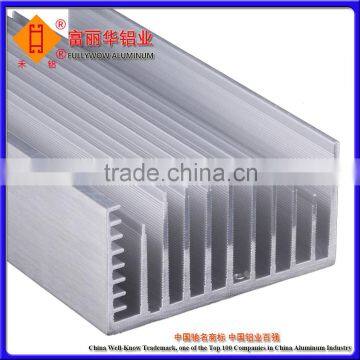 Mill finished, Silver Anodized, Black Anodized Aluminum Extruded Heatsink for Heat sink of LED Light, Machine Heat Sink, etc.