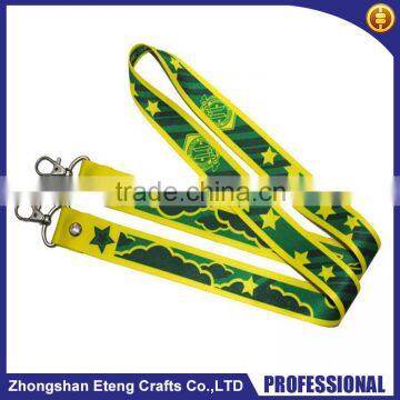 Customized high definition two hooks lanyard