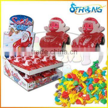 Xmas Santa Car toys candy With Pull Back