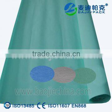 2016 new product of medical Sterilization crepe paper for irregular product