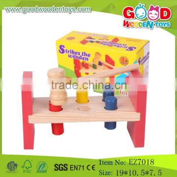 2015 Newest Popular Hammer Bench Toys Educational Tools Toy Wooden Bench Toys