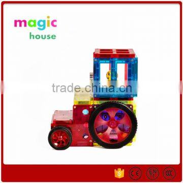 Plastic Magnetic construction toys magnetic building blocks toys 2016