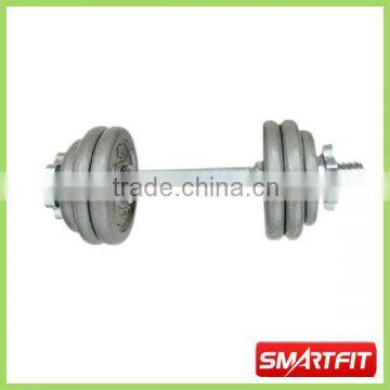 10 kg grey painted dumbbell set with 6 adjustable plates high quality private training dumbbell