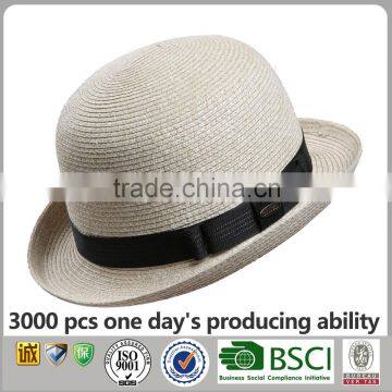 Custom Hats And Caps Men Bowler Hat Summer Wholesale Straw Hat