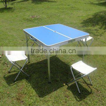 Folding Aluminum Picnic/Camping Table With 4 Stools photo-6