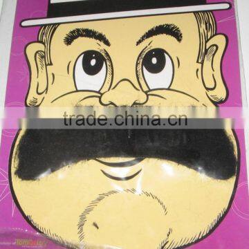 Fake mustache beard decorations for carnival party with high quality MU2036