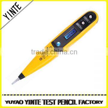 China factory digital voltage screwdriver type tester Electric pen Electroprobe with blue screen display