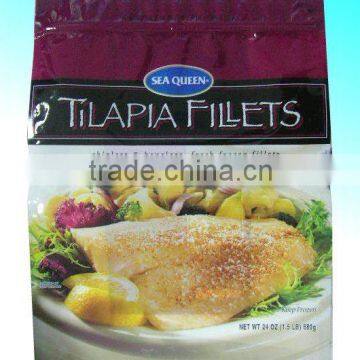 Print Frozen Mixed Seafood Bag With Zipper