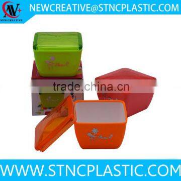 multi function square plastic container for nuts and candy