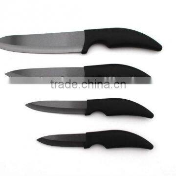 4pcs Black ceramic knife set