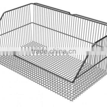 Chrome Wall Panel Wire Mesh Basket for Hospital Use